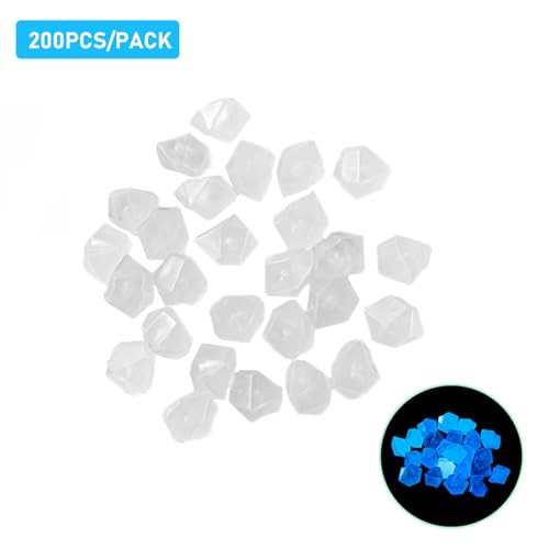 ZJchao Steine ​​für Aquarien, Aquarium-Dekorationen, Leuchten Im Dunkeln, Fluoreszierende Aquariumsteine ​​für Garten-Aquarien, Aquarium-Pflanztöpfe, Bonsai, Gehweg, Auffahrt (200PCS) von ZJchao