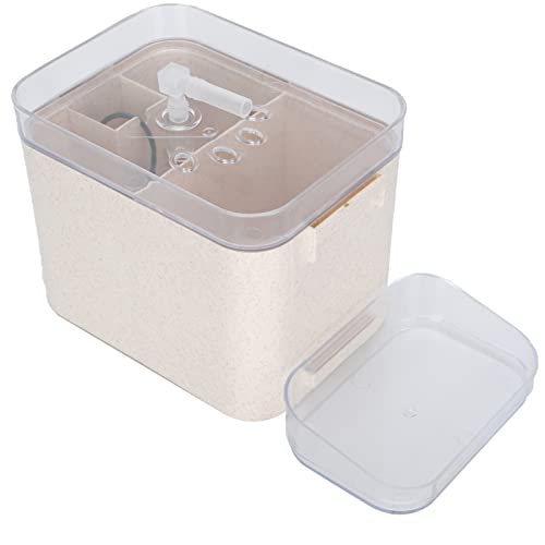 Haustier-Wasserspender, Automatischer Haustier-Trinkbrunnen, USB-Schnittstelle, Wasserspender, Heimtierbedarf Für Katzen Und Hunde(single bowl-Beige) von ZLXHDL