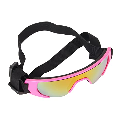 Hundebrille, UV-Schutz, Hundesonnenbrille, Wasserdicht, Sanddicht, Weicher Rahmen, Verstellbar, Atmungsaktiv, Augenklappe, PC-Gläser, Hundebrille Für Augenschutz von ZLXHDL