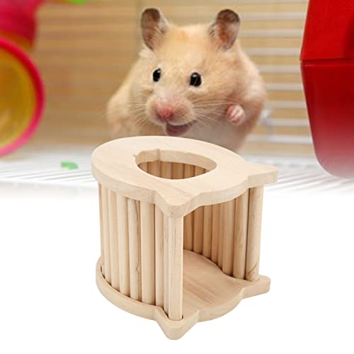 ZLXHDL Kleines Haustier-Kletterhaus aus Holz, Hamsterhaus aus Holz, Kleintierversteck für Hamster, Rennmäuse, Lemminge, Ratten von ZLXHDL