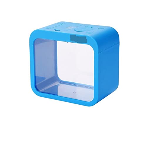 Aquarium-Starter-Kits, Fischbox mit Licht, kreatives abnehmbares Mini-Gehäuse, Aquarium-Aquarium-Zubehör (rot)(Blue) von ZMQU