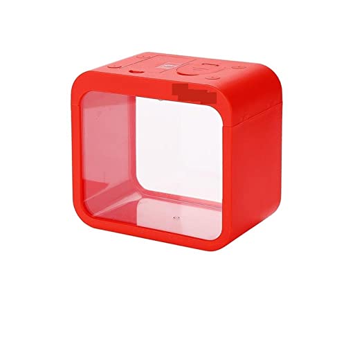 Aquarium-Starter-Kits, Fischbox mit Licht, kreatives abnehmbares Mini-Gehäuse, Aquarium-Aquarium-Zubehör (rot)(Red) von ZMQU