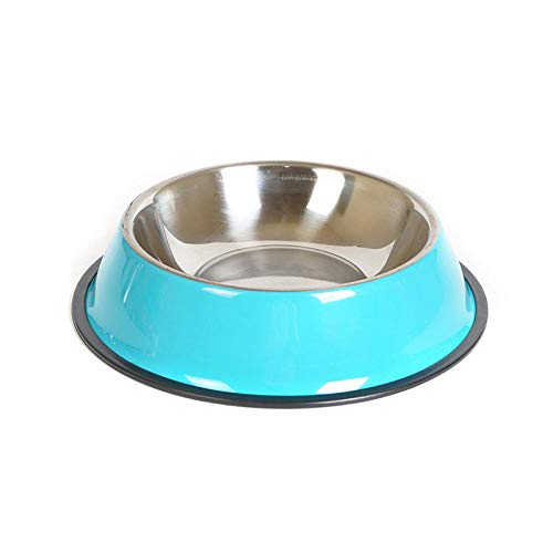 Fressnäpfe Für Hunde Fressnäpfe Für Katzen Blue Pet Dog Bowl Edelstahl Feeder Trinkwasser Bowl Cats Food Feeder Reise Fütterung rutschfeste Fütterungsgeschirr von ZNYLX