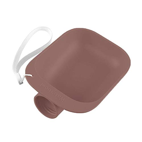 Fressnäpfe Für Hunde Fressnäpfe Für Katzen Haustier Wasserspender Tragbare Outdoor Reisehunde Trinkflasche Feeder Bowl Brown von ZNYLX