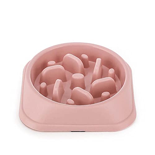 Fressnäpfe Für Hunde Fressnäpfe Für Katzen Haustiere Feeder Hundenapf Langsames Essen Stop Food Plate Labyrinth Puzzle Katze Anti Rutschgeschirr Tablett Home Haustier Zubehör Pink von ZNYLX