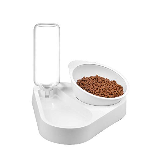 Fressnäpfe Für Hunde Fressnäpfe Für Katzen Pet Bowl Automatic Feeder Hund Katzenfutterschale Mit Wasserspender Doppelschüssel Trinken Von Erhöhten Schüsseln Pet Supplies von ZNYLX