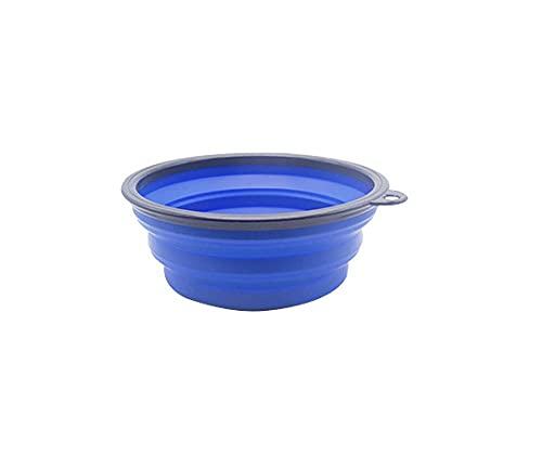 Fressnäpfe Für Hunde Fressnäpfe Für Katzen Pet Folding Bowl 1000Ml Kunststoff Große Hundenapf Cat Bowl Futterschale Blau von ZNYLX