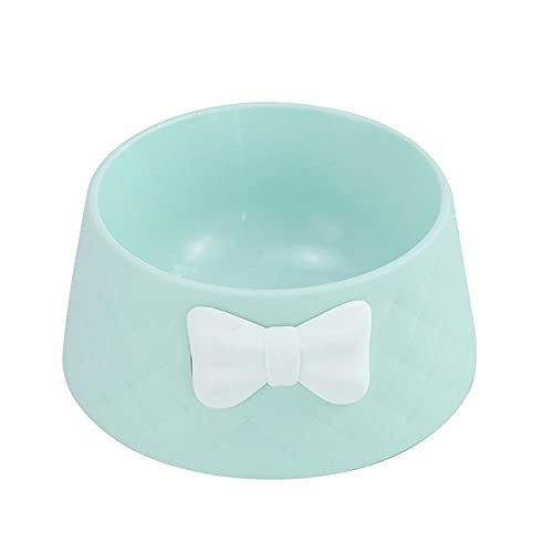 Fressnäpfe Für Hunde Fressnäpfe Für Katzen Pet Supplies Bowknot Round Cat Bowl Trinken Und Füttern Pet Bowl Drop Resistance Und Durable Dog Bowl Green von ZNYLX