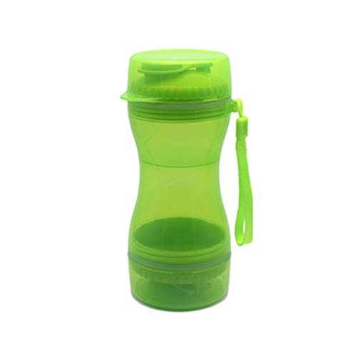 Fressnäpfe Für Hunde Fressnäpfe Für Katzen Pet Water Cup Outdoor Hundefutter Outing Tragbares Haustierwasser Und Futter Dual Use Cup Green von ZNYLX