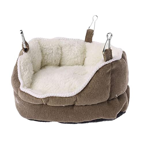 Hängematte Für Hamster Pet Nest Hängen Schlafsofa Hängematte Für Frettchen Kaninchen Ratte Hamster Meerschweinchen Eichhörnchen Spielzeug Braun von ZNYLX