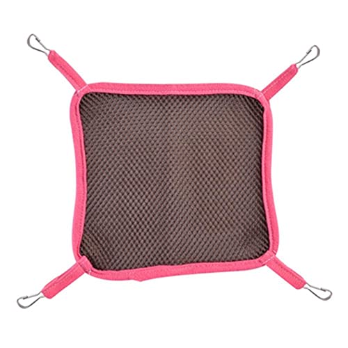 Hamster Hängematte Kleine Haustier Hängematte Schaukel Atmungsaktiv Mesh Hamster Eichhörnchen Zuckergleiter Kaninchen Schlange Papagei Frettchen Hängematte Braun L von ZNYLX