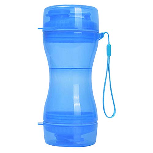 Haustier Katze Travel Trinkflasche Hundetrinkflasche Für Unterwegs Tragbare Haustier Hund Wasserflasche Outdoor Training Lebensmittel Aufbewahrungsflasche Hunde Wasserspender Für Große Hunde Blau von ZNYLX