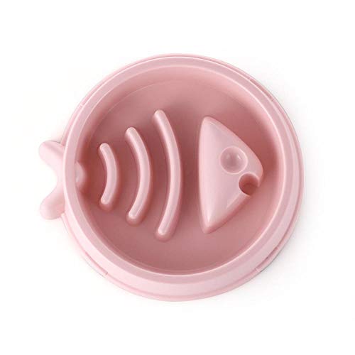 Haustier Schüssel Napf Für Katzen Und Hunde Pet Supplies Pet Slow Food Bowl rutschfeste Stop Food Anti Choke Dog Bowl Cat Bowl Pink von ZNYLX