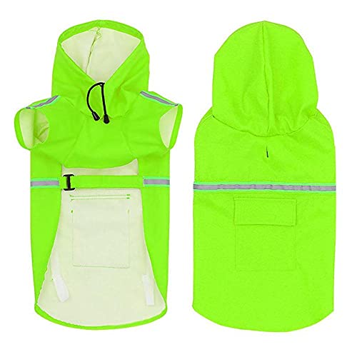 Hunde Regenmantel Regenjacke Für Hunde Wasserdicht 1 Stück Wasserdichter Großer Hunderegenmantel Overall Regenmantel Für Große Mittlere Kleine Hunde Haustiermantel Jacke XL von ZNYLX