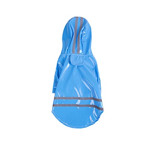 Hunde Regenmantel Regenjacke Für Hunde Wasserdicht Blaue Haustiere Hundebekleidung Regenmäntel Mit Kapuze Reflektierende Streifen Hunde Regenmantel wasserdichte Jacken Outdoor Atmungsaktive Kleidung von ZNYLX