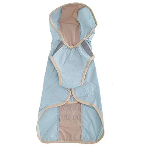 Hunde Regenmantel Regenjacke Für Hunde Wasserdicht Blauer Hunderegenmantel wasserdichte Verstellbare Leichte Haustier Regenjacke Mit Reflektierenden Sicherheitsstreifen XL von ZNYLX