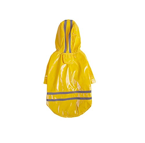 Hunde Regenmantel Regenjacke Für Hunde Wasserdicht Gelbe Haustiere Hundebekleidung Mit Kapuze Regenmäntel Reflektierende Streifen Hunde Regenmantel wasserdichte Jacken Outdoor Atmungsaktive Kleidung von ZNYLX