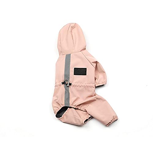 Hunde Regenmantel Regenjacke Für Hunde Wasserdicht Rosa Hundebekleidung Jacke Wasserdichtes Mesh Atmungsaktives Schweißabsorbierendes Reflektierendes Hunderegenmantel XL von ZNYLX