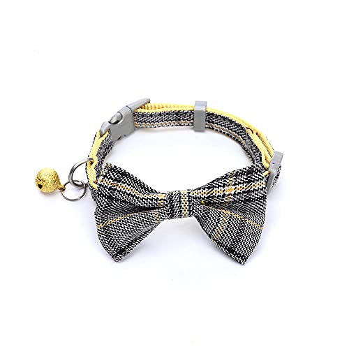 Hundehalsband Mit Schleife Einzigartiges Katzenhalsband Katzenhalsband Bowknot Verstellbare Sicherheitsschnalle Fliege Katzenzubehör Halsband Für Katzen Mit Glocke Einfarbig von ZNYLX