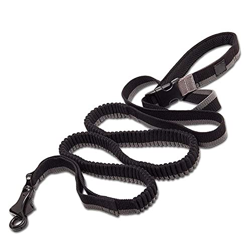 Hundeleine Aus Nylon Black Dog Running Bungee Leash Verstellbare Nylon Elastische Einziehbare Hundeleinen Zum Laufen Joggen Walking M von ZNYLX