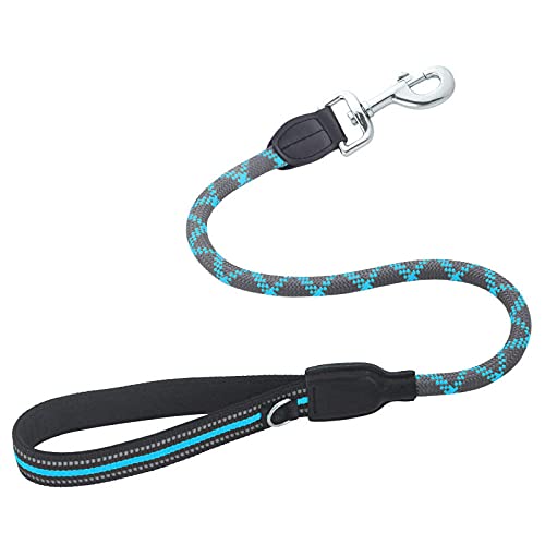 Hundeleine Nylon Blaues Kurzes Traktionsseil Für Große Hunde Traktion Für Große Hunde Reflektierendes Kletterseil Walking Training L von ZNYLX