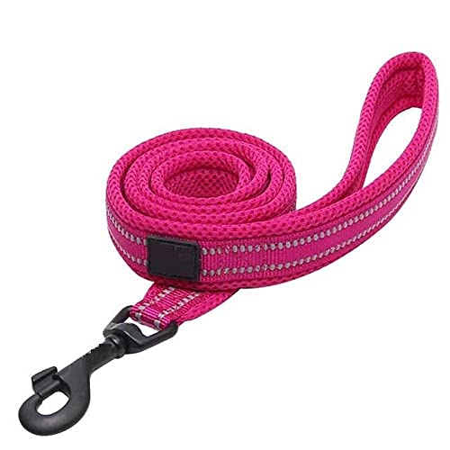 Hundeleine Nylon Rosa Weich Gepolsterte Hundeleine Reflektierende Nylon Hundeleinen Hundeleine 110Cm Länge Walking Training Rope Xs von ZNYLX