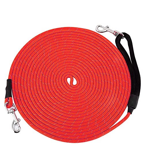 Hundeleine Nylon Rot 3M 5M 10M Hundeleine Nylon Reflektierendes Training Welpenseil Langes Seil Für Hunde Pet Walking Leads 5M von ZNYLX