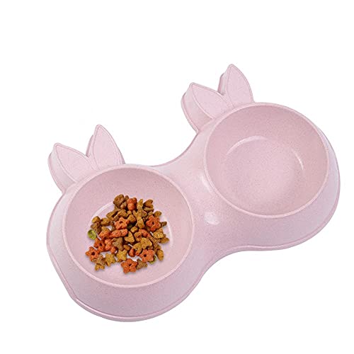 Hundenapf Katzenschüssel Tragbares Anti Drop Material Hundenäpfe Katzen Feeder Geschirr Hundefutter Geschirr Katzenschale Haustierzubehör Pink von ZNYLX