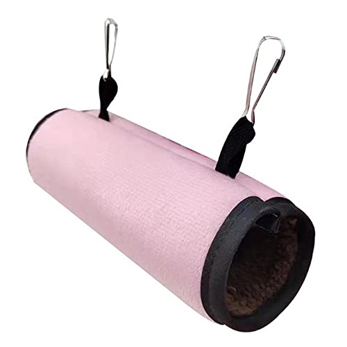 Kleintier Hängematte Pet Tunnel Hängematte Hängebett Maus Hamster Vogel Papagei Eichhörnchen Höhle Hütte Schaukel Bett Nest Schlafbett Rosa von ZNYLX