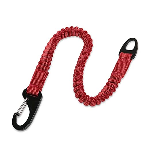 Kurze Hundeleine Kurze Hundeleine Für Hunde Nylonleine Einziehbare Verlängerung In Elastischem Bungee Puffer Hund Laufen Walking Training Rot von ZNYLX