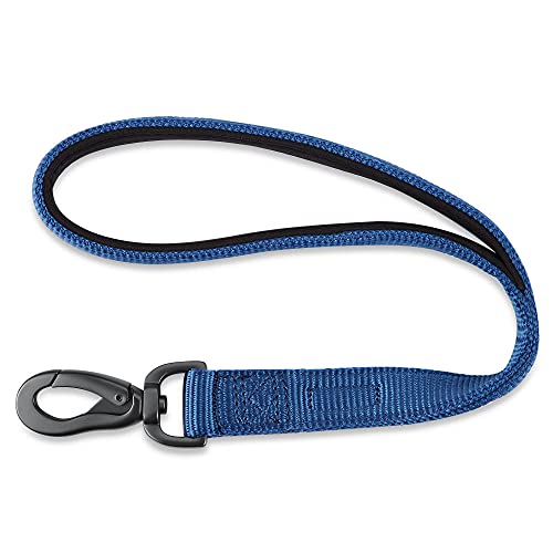 Kurzführer Hund Blaue Kurze Hundeleine Nylon Walking Trainingsleinen Gepolsterter Kurzer Hundeleinengürtel Für Große Und Mittelgroße Hunde von ZNYLX