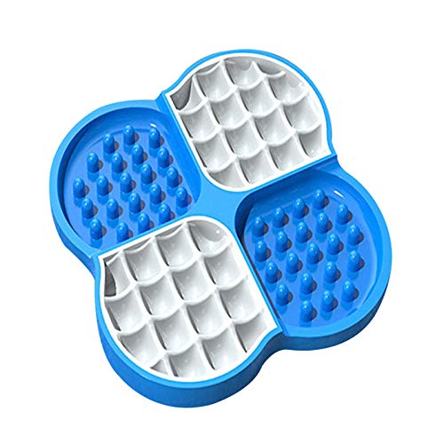 Näpfe Für Hunde Haustier Schüssel Blue Pet Lick Pad Slow Food Bowl Mit Saugnäpfen Pet Supplies Langlebige Verhinderung Von Erstickungsgefahr Design Gerichte von ZNYLX