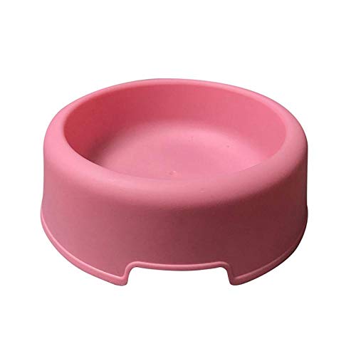 Näpfe Für Hunde Haustier Schüssel Pet Resin Round Bowl Futterschale Und Wasserzufuhr Für Hunde Und Katzen Dog Bowl Cat Bowl Pink von ZNYLX