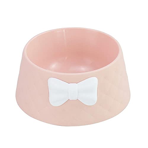 Näpfe Für Hunde Katzenschüssel Futterstation Hund Pet Supplies Bowknot Round Cat Bowl Trinken Und Füttern Pet Bowl Drop Resistance Und Durable Dog Bowl Pink von ZNYLX