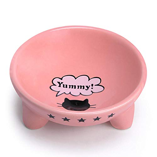 Napf Für Katzen Und Hunde Pet Bowl rutschfeste Basis Keramikschale Für Hunde Tragbare Hundenapf Für Haustier Katzenfutter Wasserfütterung Dropshipping Pink von ZNYLX