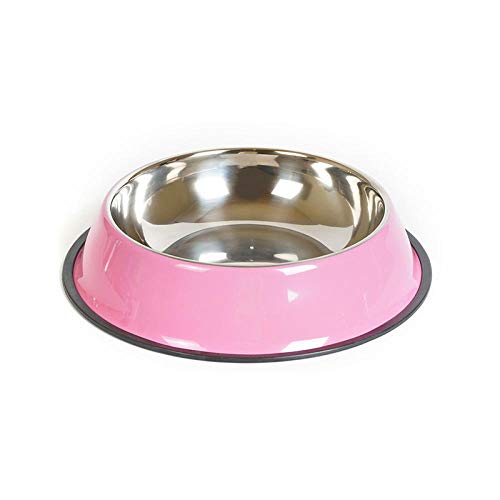 Napf Für Katzen Und Hunde Pink Pet Dog Bowl Edelstahl Feeder Trinkwasser Bowl Cats Food Feeder Reise Fütterung rutschfeste Fütterungsgeschirr von ZNYLX