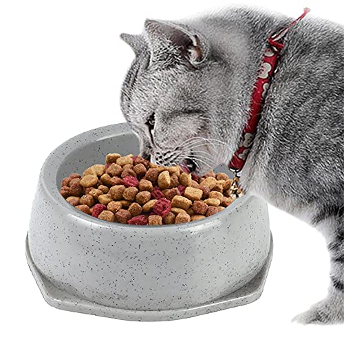 Napf Für Katzen Und Hunde Runde Haustier Schüssel Katzenschüssel Hund Fütterungsschüssel Katze Wasser Schüssel Für Katzenfutter Hundenäpfe Für Hunde Feeder Produktzubehör Grau von ZNYLX