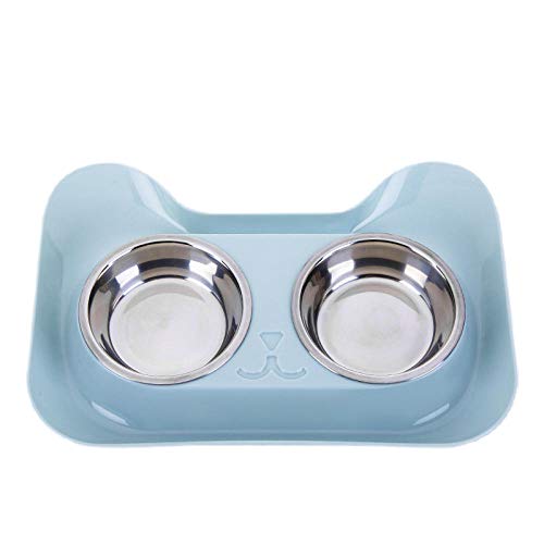 Personalisiert Hundenapf Futterstation Hundblue Durable Double Cat Bowls rutschfeste Cat Dog Drink Bowl Futterbehälter Non Spill Pet Feeder Pet Supplies von ZNYLX