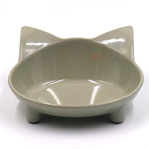 Personalisiert Hundenapf Futterstation Hundkatzenschalen Anti Rutsch Tragbare Lebensmittel Fütterungswerkzeug Haustiere Feeder Trinkwasser Outdoor Reisen Single Bowl Grey von ZNYLX