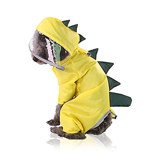 Regenjacken Für Hunde Hunde Regenjacke Wasserdicht Gelber Hund Wasserdichter Regenmantel Overall Reflektierender Regenmantel Hund Outdoor Kleidung Jacke Für Kleine Hunde Katzen S von ZNYLX