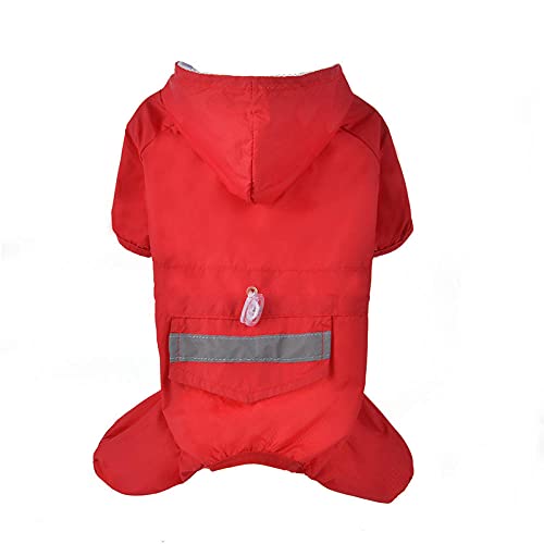 Regenjacken Für Hunde Hunde Regenjacke Wasserdicht Red Dog Regenmantel Reflektierende Haustierkleidung Hundebekleidung wasserdichte Overall Jacke Xs von ZNYLX