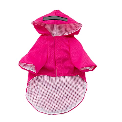 Regenjacken Für Hunde Hunde Regenjacke Wasserdicht Rosa Haustierkleidung Regenmäntel Mit Kapuze Reflektierende Streifen Hunde Regenmäntel wasserdichte Outdoor Atmungsaktive Jacken XL von ZNYLX