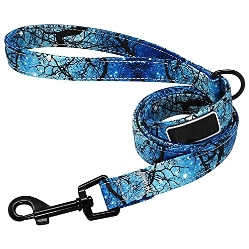 Robuste Hundeleine Blau Heavy Duty Hundeleine Seil Nylon Bedruckt Haustier Hunde Walking Leine 120Cm Für Kleine Mittelgroße Hunde Katze von ZNYLX