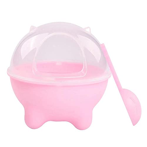 ZNYLX Hamster Badezimmer Hamster Badezimmer Kunststoff Kleintierkottoilette Mit Haustierstreu Schaufel Für Meerschweinchen Frettchen Sand Badebox Rosa von ZNYLX