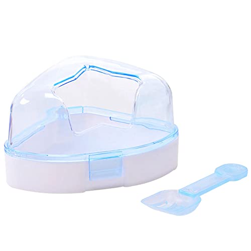 ZNYLX Hamster Badezimmer Netter Hamster Badezimmer Hamster Badebehälter Hamster Dusche Haustierprodukte Blau von ZNYLX