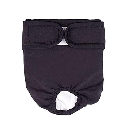 ZNYLX Hundewindeln Waschbare Hundewindeln Black Pet Physiological Pants Für Kleine Große Hundewelpen Waschbare Haltbare Hundewindel Weiche Hose Kurze Windel Haustierunterwäsche XL von ZNYLX