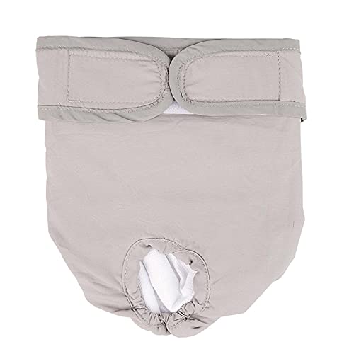 ZNYLX Hundewindeln Waschbare Hundewindeln Grey Pet Physiological Pants Für Kleine Große Hundewelpen Waschbar Langlebige Hundewindel Weiche Hose Kurze Windel Haustierunterwäsche XL von ZNYLX