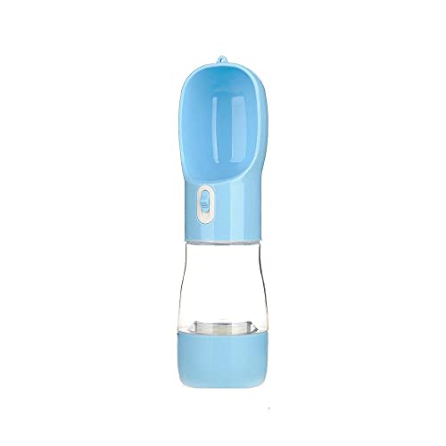 ZNYLX Tragbare Hund Wasserflasche Hunde Reise Wasserflasche Blue Dog Wasserflasche Feeder Bowl Tragbare Wasserflasche Haustiere Outdoor Travel Trinken Hund Wasserschale von ZNYLX