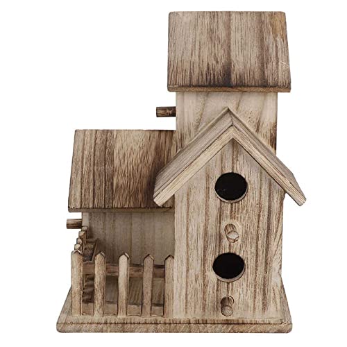 ZNYLX Vogelnest Vogelhaus Holz Vogelfütterung Vogelhaus Kleiner Garten Vogelnistkasten Vogelhaus Heimtierbedarf Dekoration Outdoor von ZNYLX