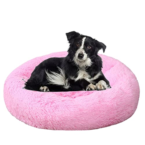 Calming Cuddler Hundebett Donut Haustierbett Anti-Rutsch-Unterseite Flauschiges Plüsch-Hundebett Sofa Haustierbett Selbstwärmendes Kunstfell Rundes Hundebett Anti-Angstbett für große, mittelgroße Calming Cuddler Hundebett Donut Haustierbett Anti-Rutsch-Unterseite Flauschiges Plüsch-Hundebett Sofa Haustierbett Selbstwärmendes Kunstfell Rundes Hundebett Anti-Angstbett für große, mittelgroße von ZOCIS